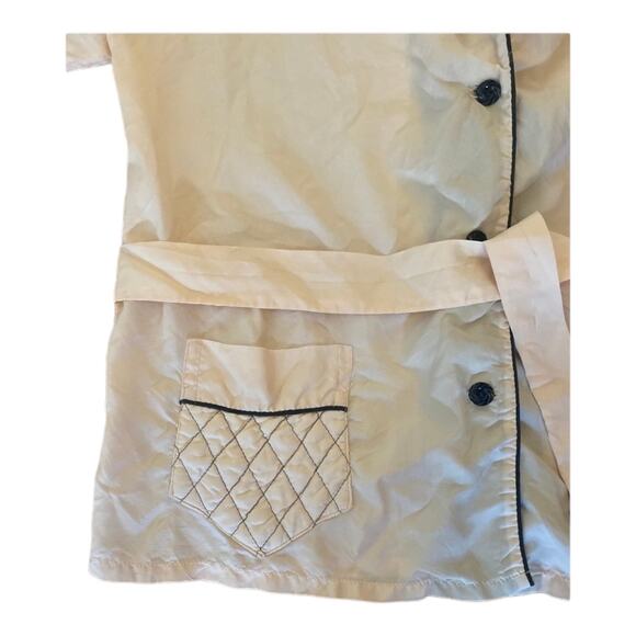 1950s Paultex New York Short Sleeve Quilted Smoking Jacket Size 36 small - Picture 5 of 13